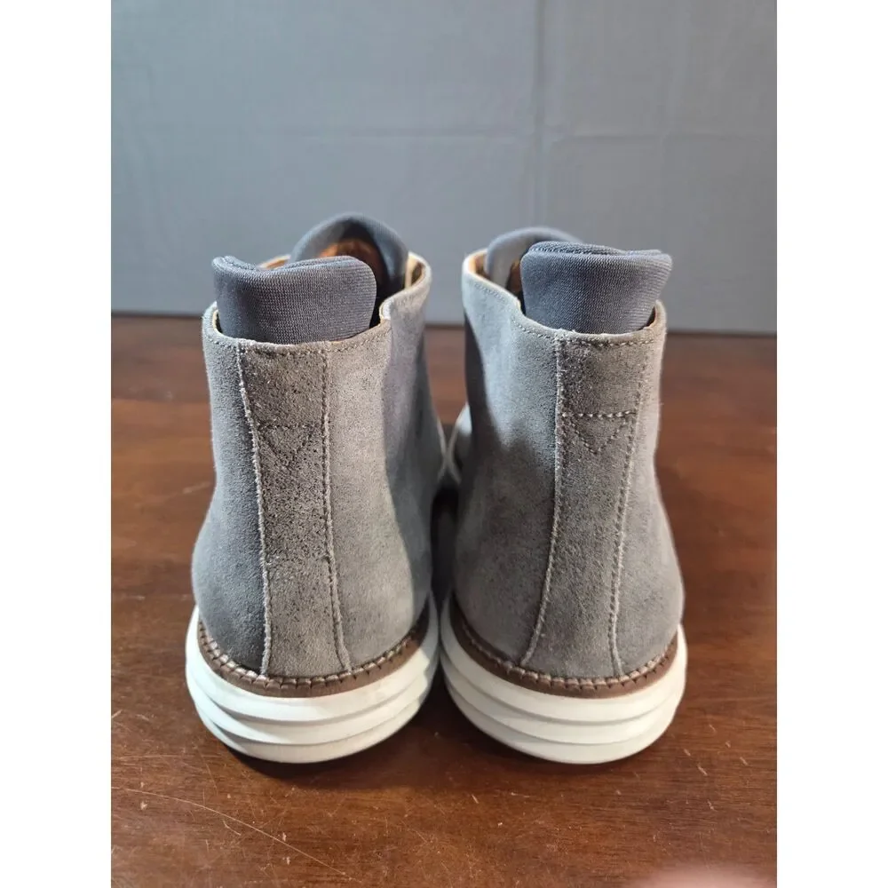 Martin Dingman Gray Suede Chukka Boots 12M Made in Brazil Casual Dress